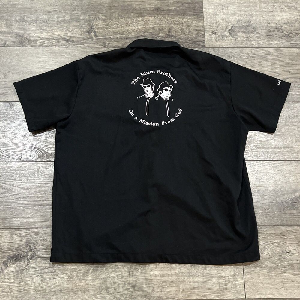 House Of Blues Blues Brothers Mission From God Button Up XL